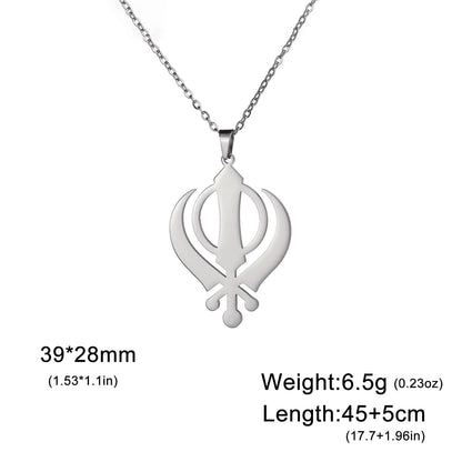 Khanda Aura Necklace - RIYOVA Jewelry