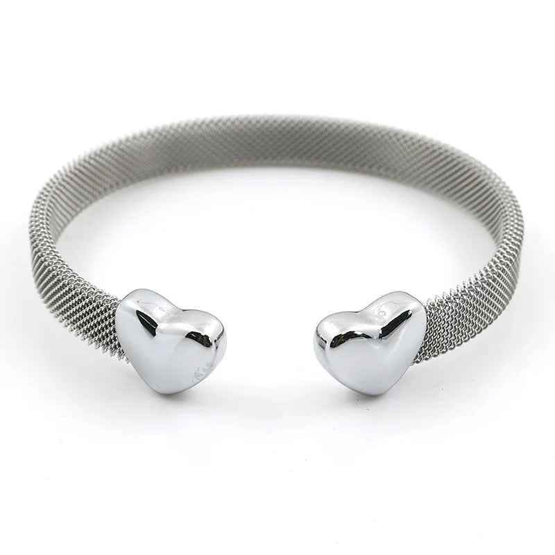 Open Heart Bracelet - RIYOVA Jewelry