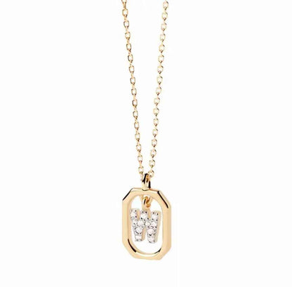Roman Initial Pendant Necklace - RIYOVA Jewelry