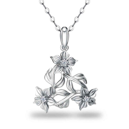 Zinnia Zirconia Necklace - RIYOVA Jewelry