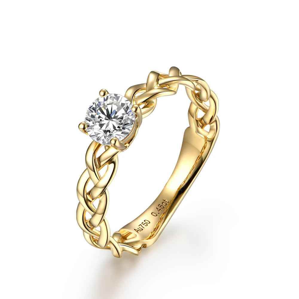 Torsina Moissanite Ring - RIYOVA Jewelry