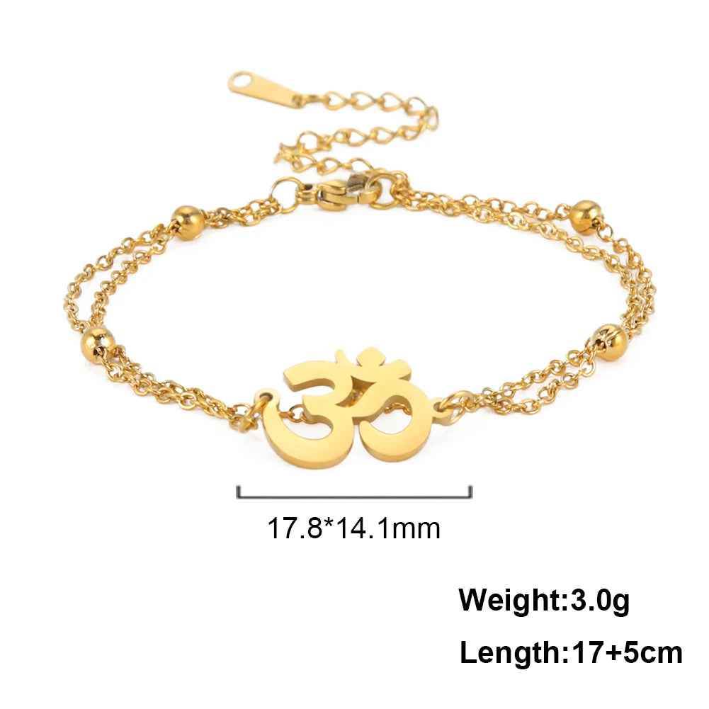 Infinity Radiance Om Bracelet - RIYOVA Jewelry