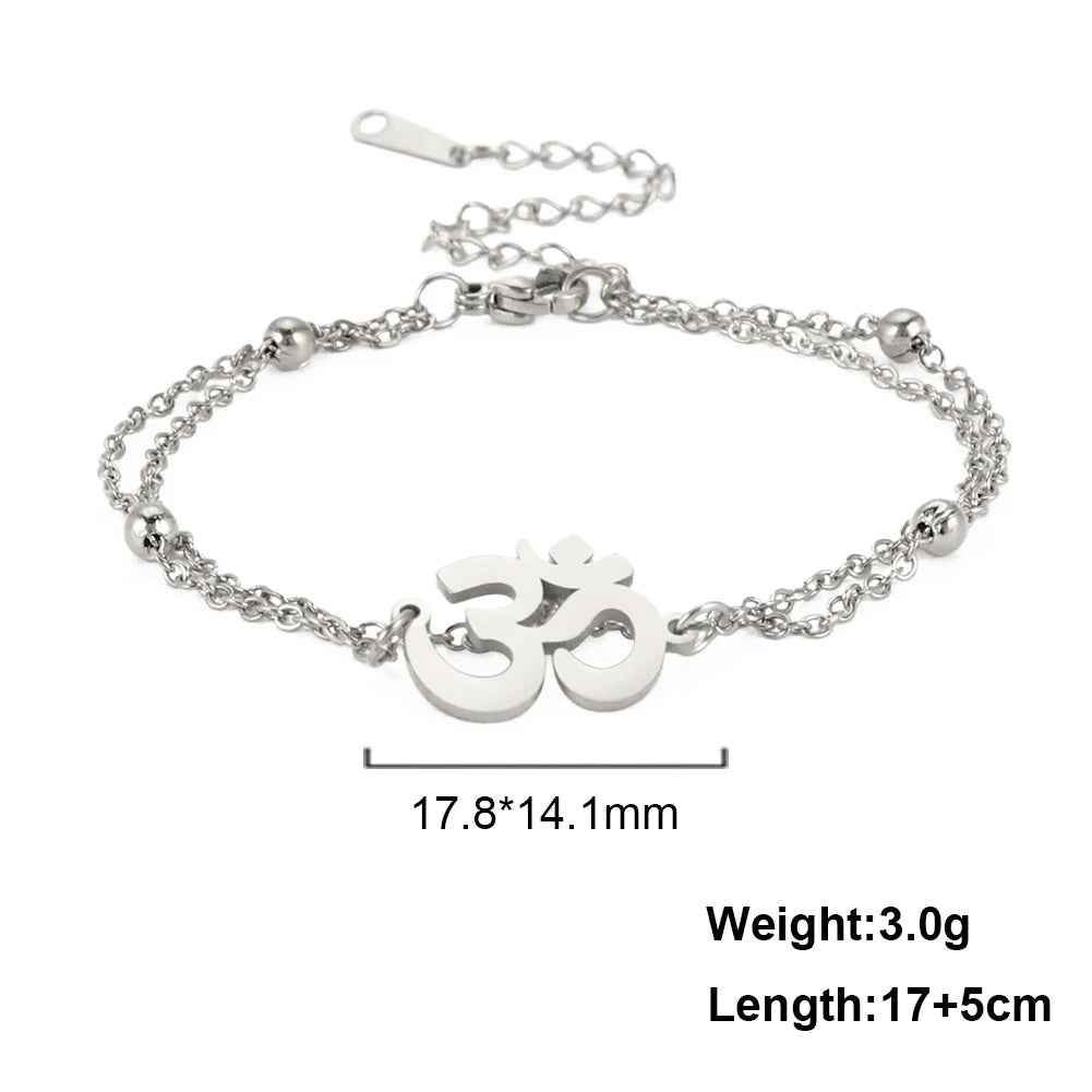 Infinity Radiance Om Bracelet - RIYOVA Jewelry