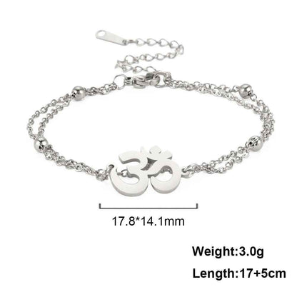 Infinity Radiance Om Bracelet - RIYOVA Jewelry