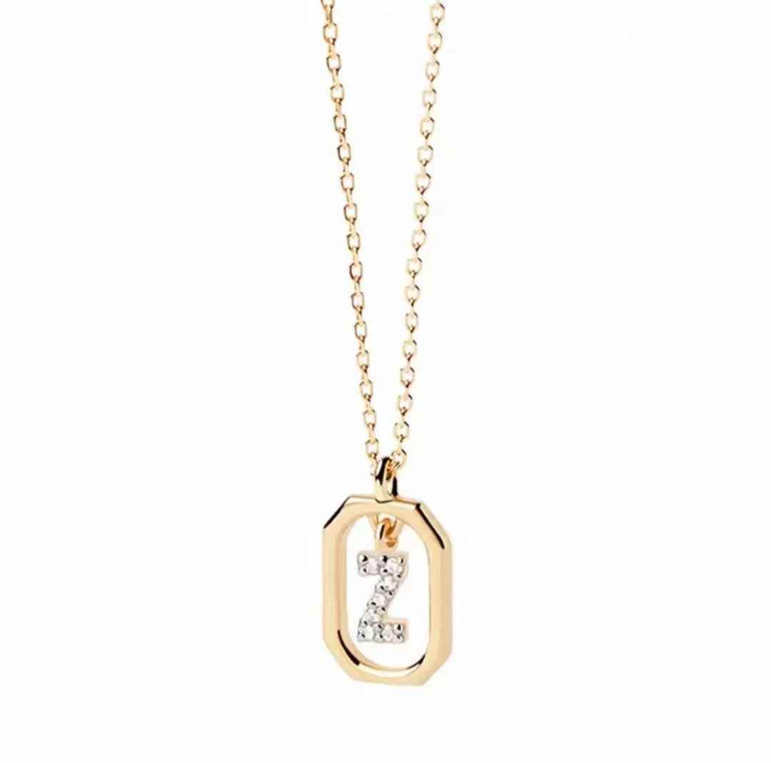Roman Initial Pendant Necklace - RIYOVA Jewelry